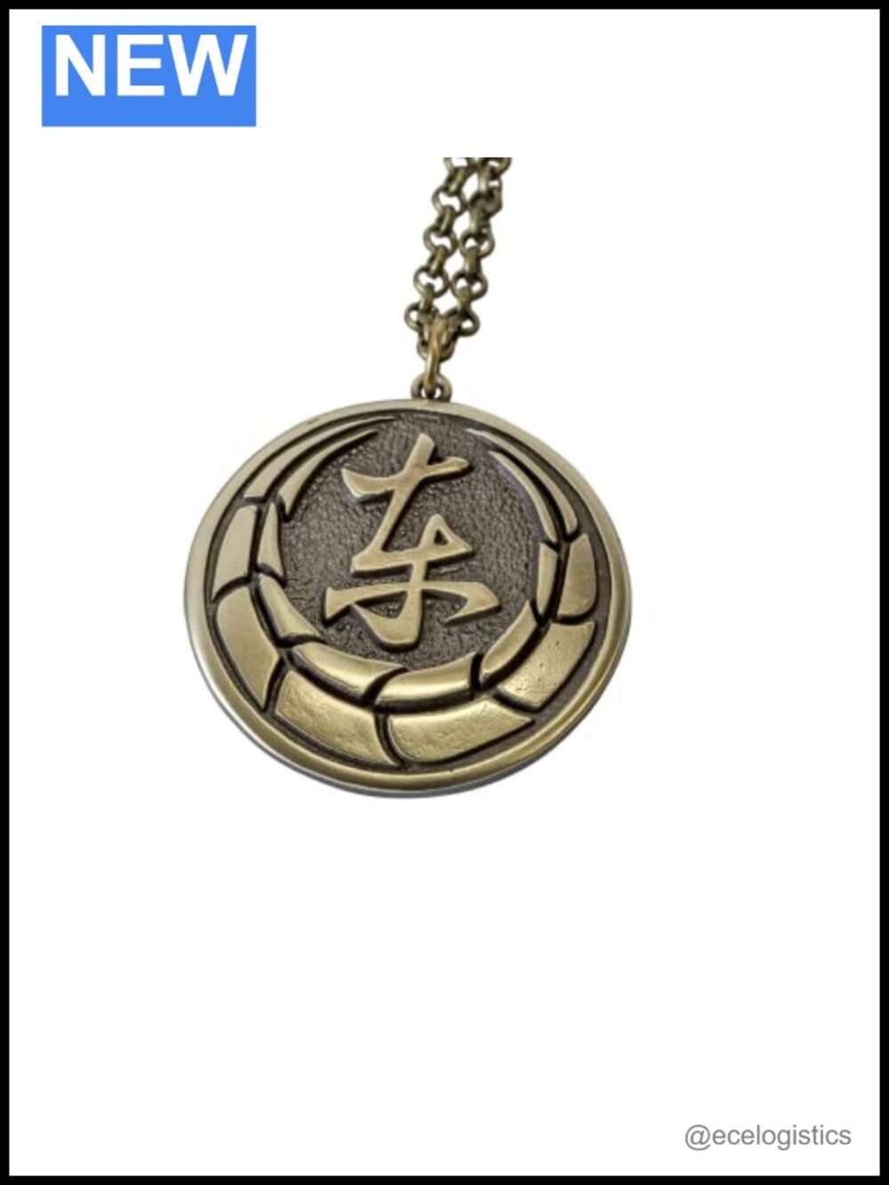 Brass Yakuza Tojo Clan Pendant Necklace Cosplay